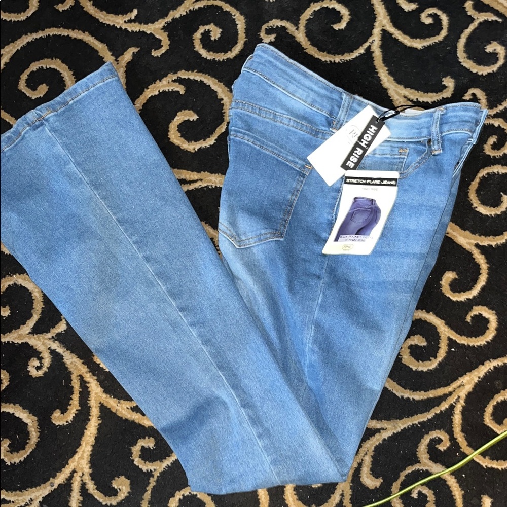 NWT RISE - High Rise Light Blue Flare Jeans (SZ. 7 US